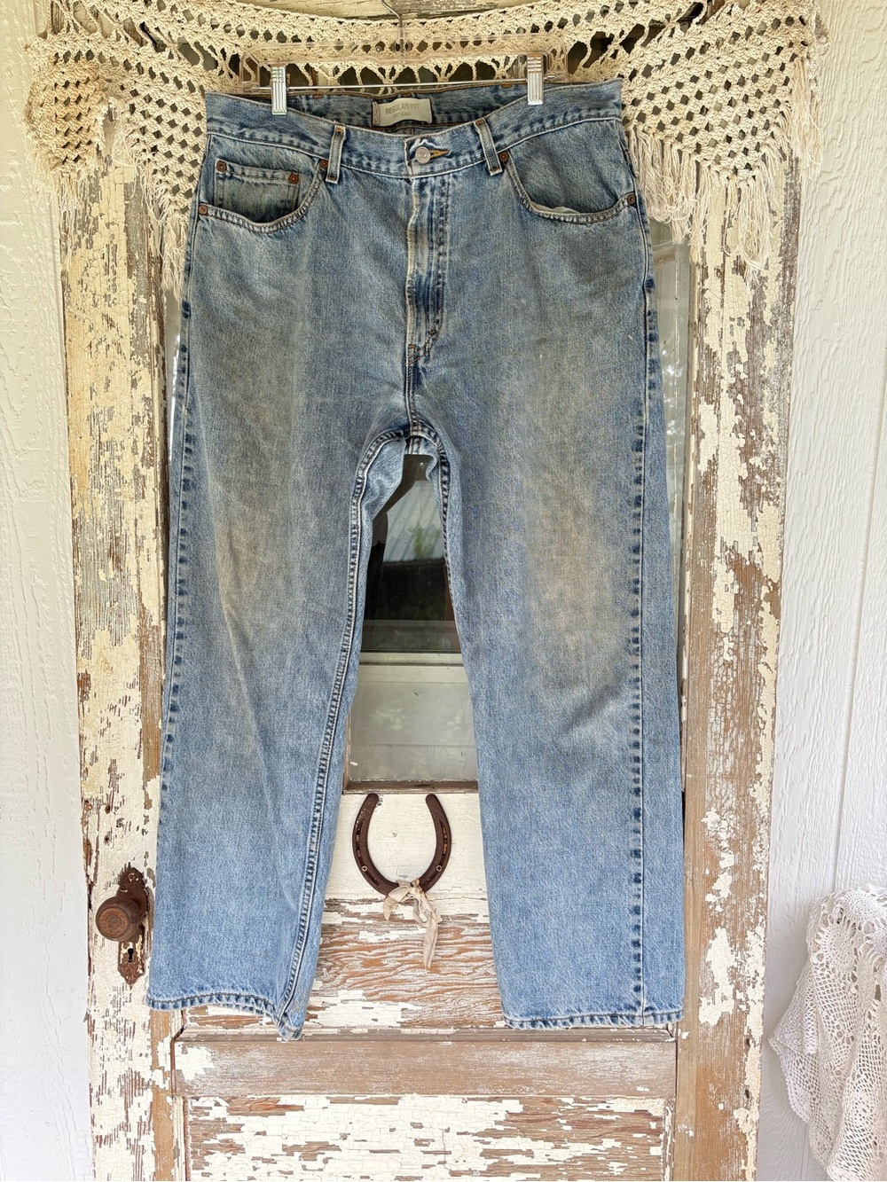 505 Levi’s 38x29 work jeans USED